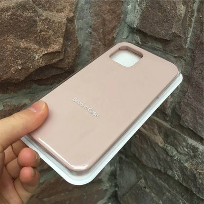 Coque de Téléphone Tout-Compris en Silicone Liquide pour Apple