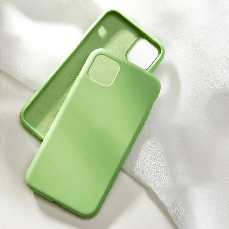 Coque de Téléphone Tout-Compris en Silicone Liquide pour Apple