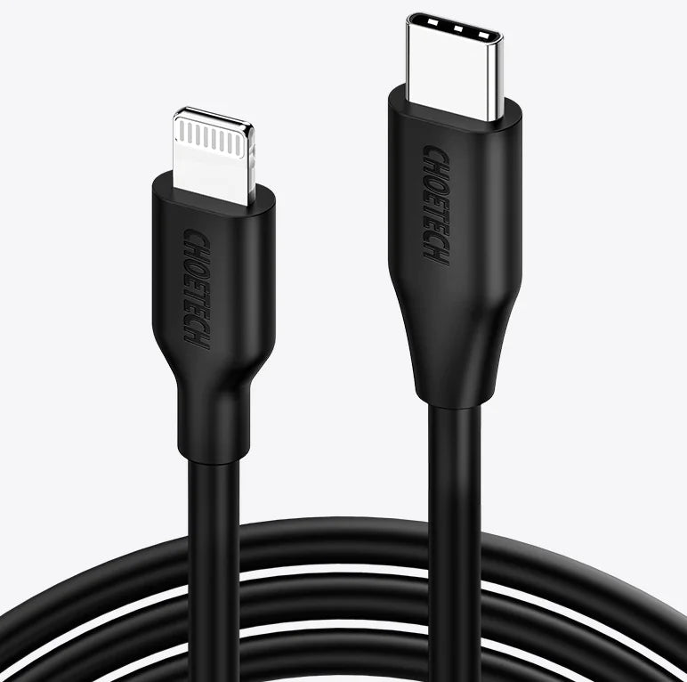 Câble CHOETECH USB-C vers Lightning Certifié MFi de 2m