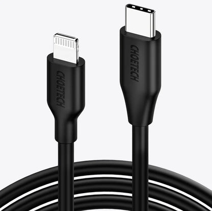 Câble CHOETECH USB-C vers Lightning Certifié MFi de 2m