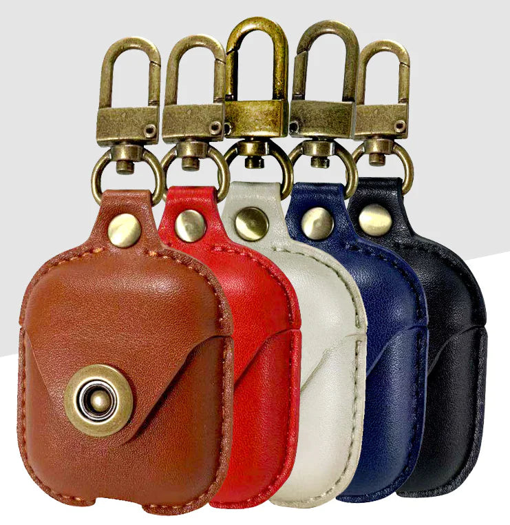 Étui en Cuir pour AirPods - Couverture Bluetooth Antichoc