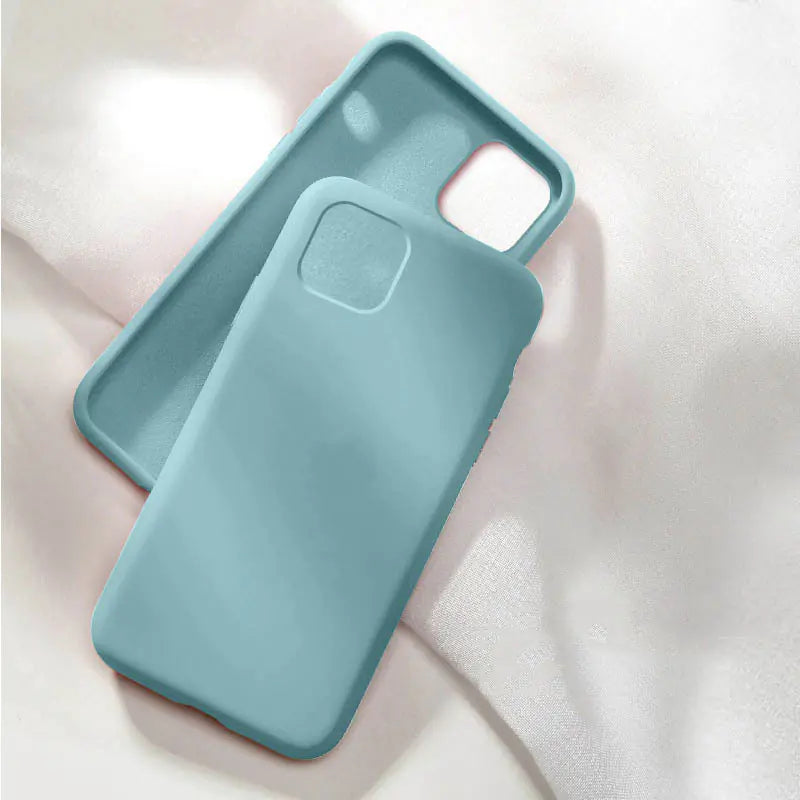 Coque de Téléphone Tout-Compris en Silicone Liquide pour Apple