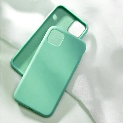 Coque de Téléphone Tout-Compris en Silicone Liquide pour Apple