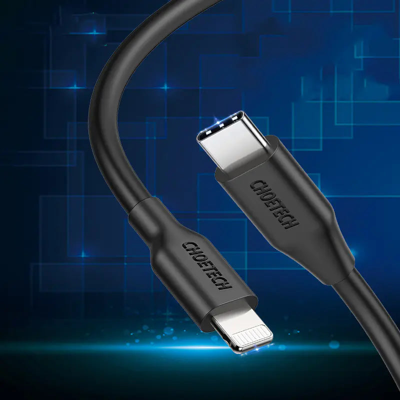 Câble CHOETECH USB-C vers Lightning Certifié MFi de 2m