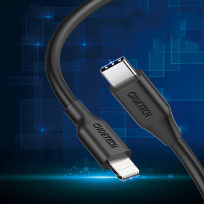 Câble CHOETECH USB-C vers Lightning Certifié MFi de 2m