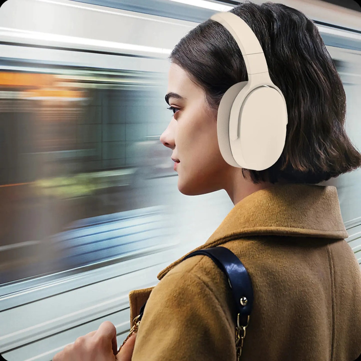 Casque pliable sans fil Bluetooth 5.1 à réduction de bruit