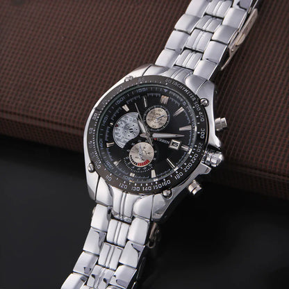 CURREN 8083 Men's Waterproof Steel Band Calendar Watch