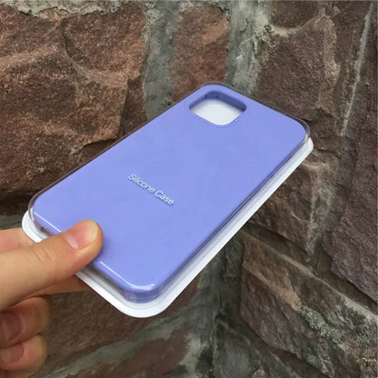 Coque de Téléphone Tout-Compris en Silicone Liquide pour Apple