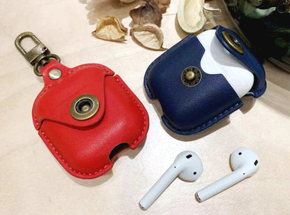 Étui en Cuir pour AirPods - Couverture Bluetooth Antichoc