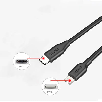 Câble CHOETECH USB-C vers Lightning Certifié MFi de 2m
